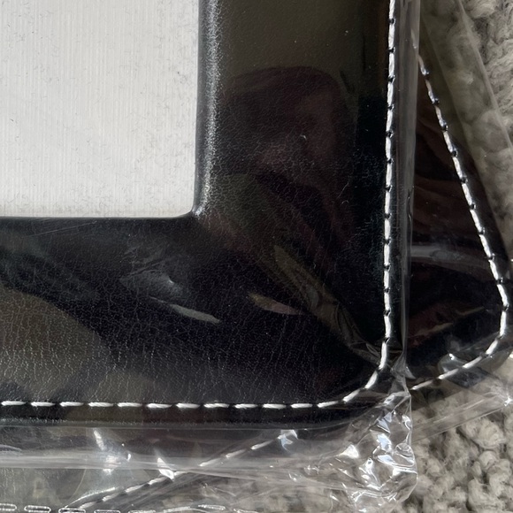 Black Leather-Like Picture Frames-Set of 2. 11”x14” each with White Matte! - Picture 2 of 4